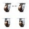 Service Caster 4 Inch High Temp Phenolic Caster Set with Roller Bearing 2 Swivel Lock 2 Rigid SCC-35S420-PHRHT-BSL-2-R-2 - alternate 3